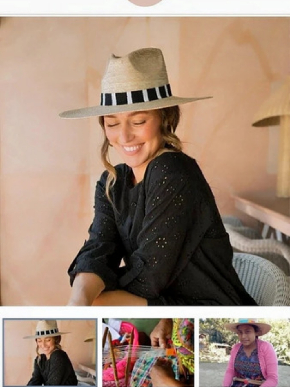 Sunshine Tienda Jakeline Palm Hat